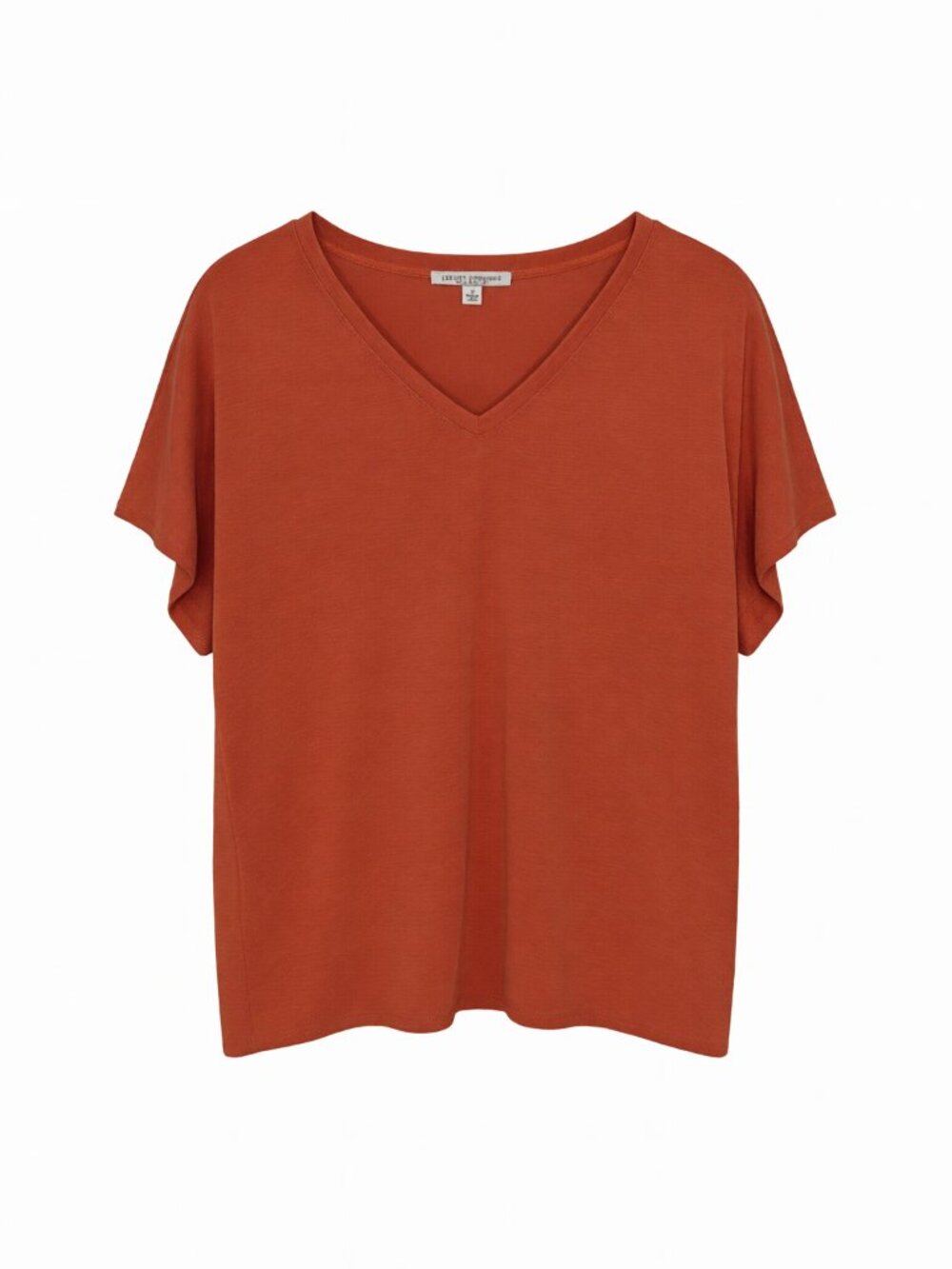 Green Envelope V-Neck Tee M Red